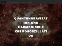 quantengravitation-theorie.de Webseite Vorschau