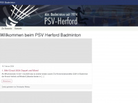 psv-herford-badminton.de Webseite Vorschau