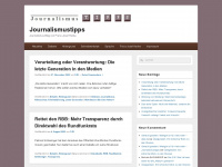 journalismustipps.de Webseite Vorschau