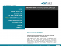 arge-med.at Webseite Vorschau