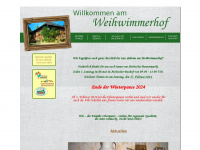 weihwimmerhof.at Webseite Vorschau