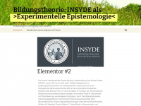insyde-bildungstheorie.de Webseite Vorschau