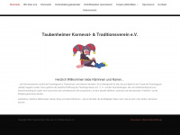 karnevalsverein-taubenheim.de Webseite Vorschau