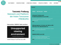 tanznetz-freiburg.de Webseite Vorschau
