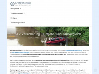 kraftfahrzeugversicherung.eu Webseite Vorschau