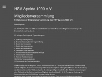 hsv-apolda.info Webseite Vorschau