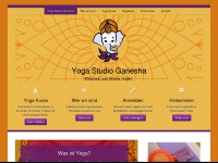 yogastudio-ganesha.de Webseite Vorschau