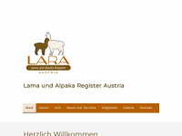 lamas-alpakas.at Webseite Vorschau