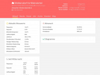 wetter-wolkersdorf.at Webseite Vorschau