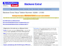backextra.at Webseite Vorschau