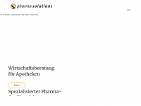 pharma-solutions.de Webseite Vorschau
