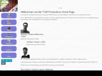 tom-productions.de Webseite Vorschau