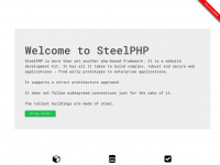 steelphp.com Webseite Vorschau