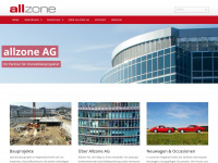 allzone.ch Webseite Vorschau