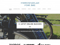 foehr-bike.de Webseite Vorschau
