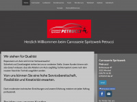 autospritzwerkpetrucci.ch Webseite Vorschau