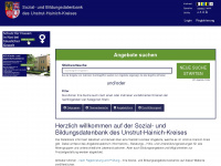 sozialdatenbank.info Webseite Vorschau