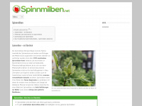spinnmilben.net Webseite Vorschau