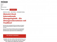 koch-umzugslogistik.de Webseite Vorschau