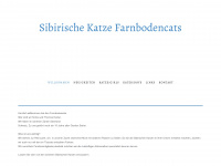 farnbodencats.ch Webseite Vorschau