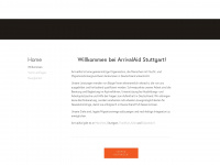 arrivalaid-stuttgart.org Webseite Vorschau