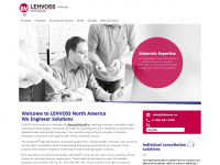 lehvoss.us Webseite Vorschau