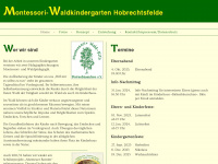 montessori-waldkindergarten.de Webseite Vorschau