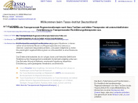 tasso-regressionstherapie.de Webseite Vorschau