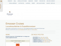 emocean-cruises.com Webseite Vorschau