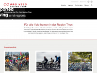 provelo-regionthun.ch Webseite Vorschau