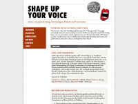shape-up-your-voice.de Webseite Vorschau