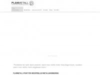 planmetall.at Webseite Vorschau