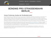 prostrassenbahn-berlin.de Webseite Vorschau