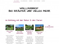 wallmanhof.at Webseite Vorschau