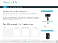 stimmgerät-test.de Webseite Vorschau