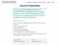 baugarten-zuerich.ch Webseite Vorschau