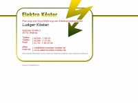 elektromeister-koester.de Webseite Vorschau