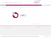 beprint.de Webseite Vorschau