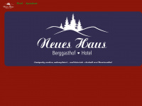berggasthof-neues-haus.de Webseite Vorschau