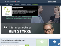 jobbank.dk Webseite Vorschau