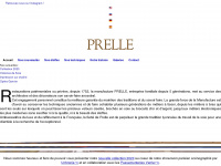 prelle.fr Webseite Vorschau