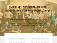 servicenerds.camp Webseite Vorschau