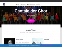 chor-cantale.de Webseite Vorschau