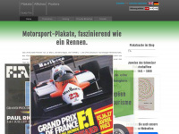 racing-poster.com Webseite Vorschau