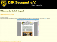 djk-seugast.de Webseite Vorschau