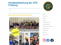 sfe-freiburg-handball.de Webseite Vorschau