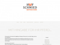 kunzhufschmied.ch Webseite Vorschau