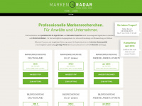 marken-radar.com Webseite Vorschau
