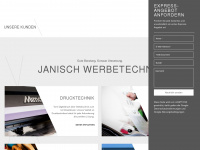 janisch-werbetechnik.at Webseite Vorschau