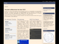 ago-sternwarte.ch Webseite Vorschau